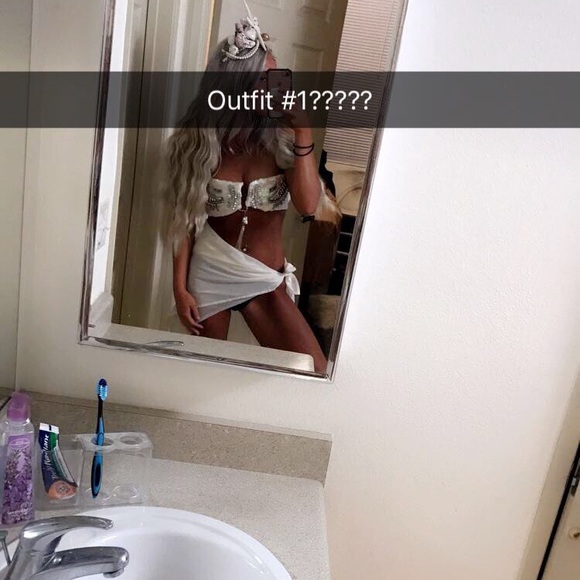 Coachella outfit and Mermaid crown handmade by me - Picture 5 of 8